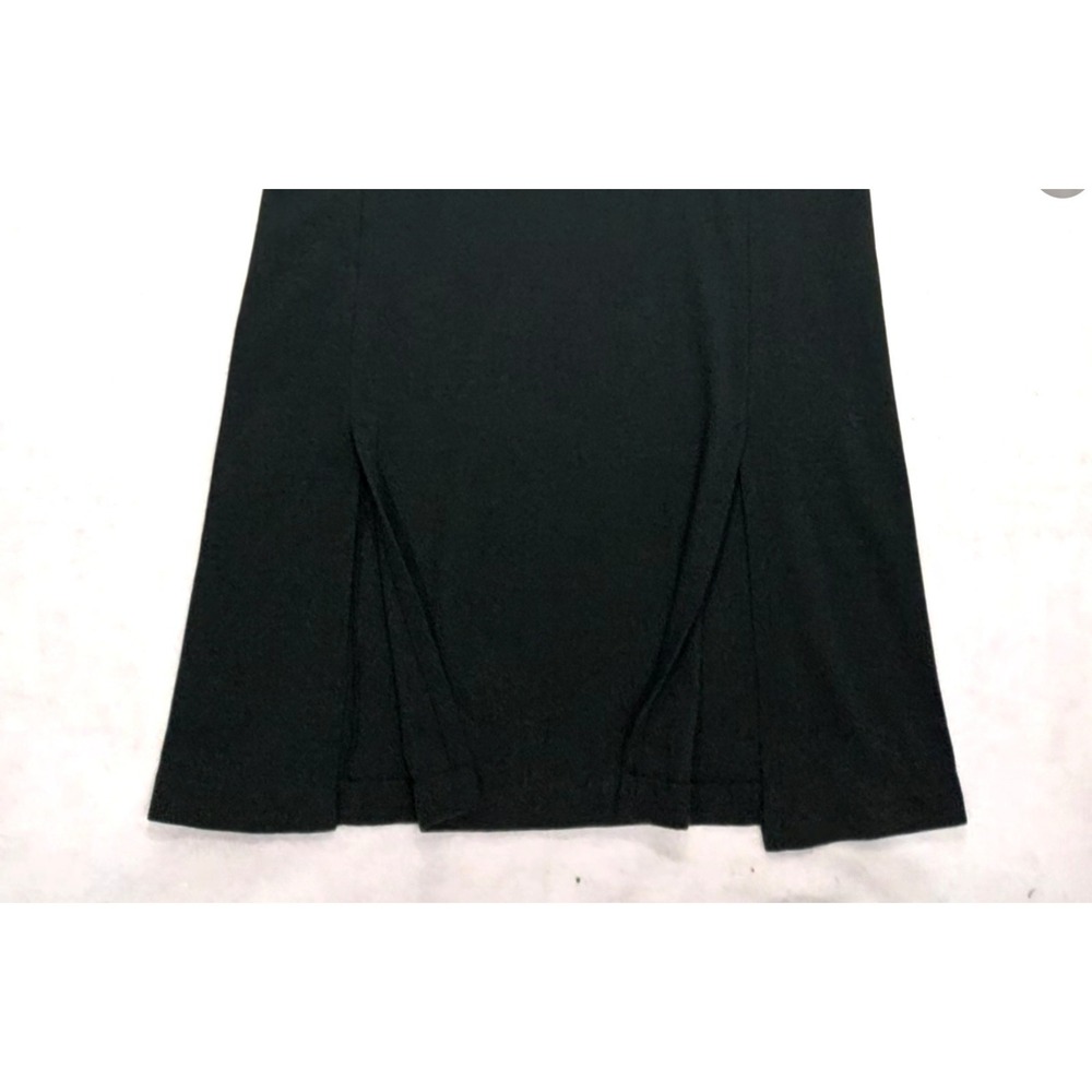 Peruvian Connection Dress Sz M 8 10 Black Jumper Maxi Pockets Long Pima Cotton - Picture 9 of 9